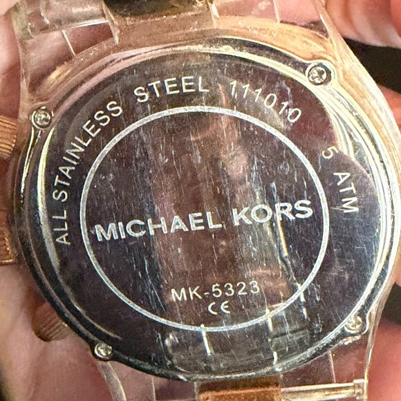 ✨ Michael Kors Rose Gold Chronograph Watch MK5323 ✨ - New Battery - Picture 3 of 10